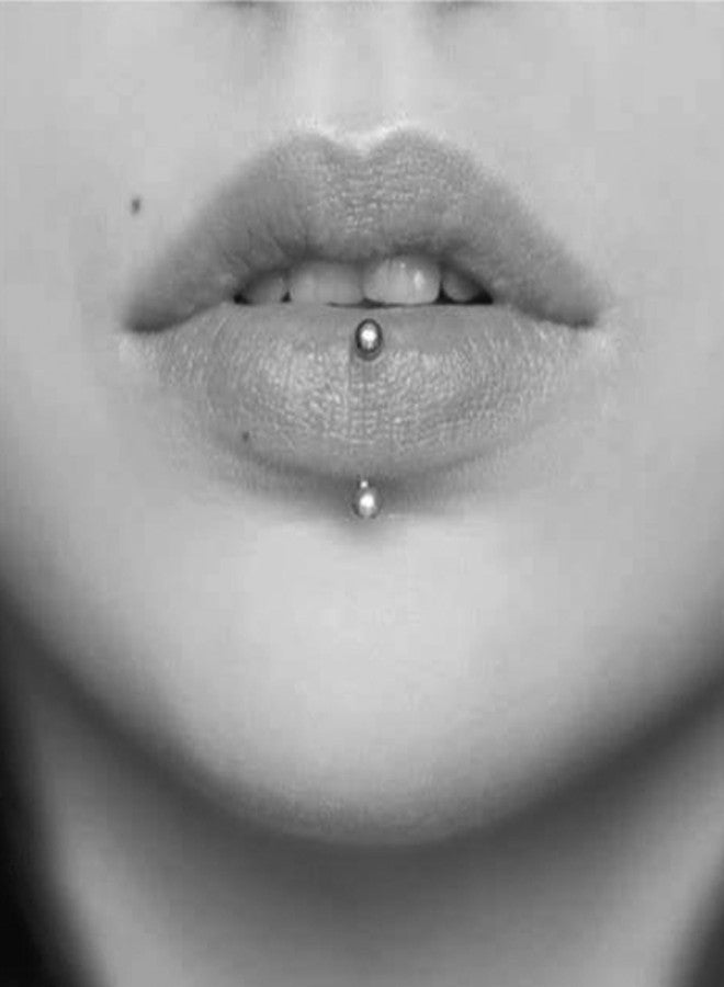 Longita Gold Rook Piercing Jewelry - 14pcs Internally/Externally Threaded Rook Earrings, Eyebrow Jewelry, Vertical Labret Lip Jewelry - 16g, 6mm, 8mm, 10mm - Image 5